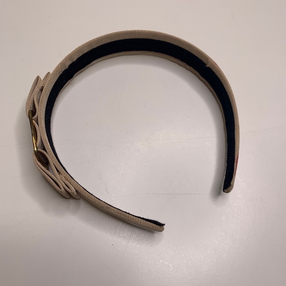 FERRAGAMO Vara Bow Headband 1" in TAN - Picture 4 of 4